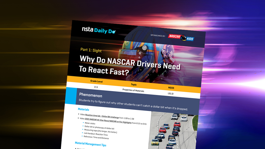 Why Do NASCAR Drivers Need to React Fast? (Part 1 Sight) NSTA